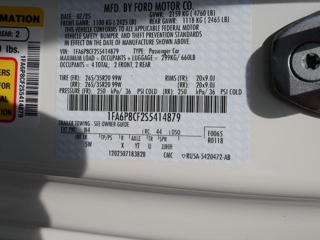 2025 Ford Mustang GT Premium 60th Anniversary