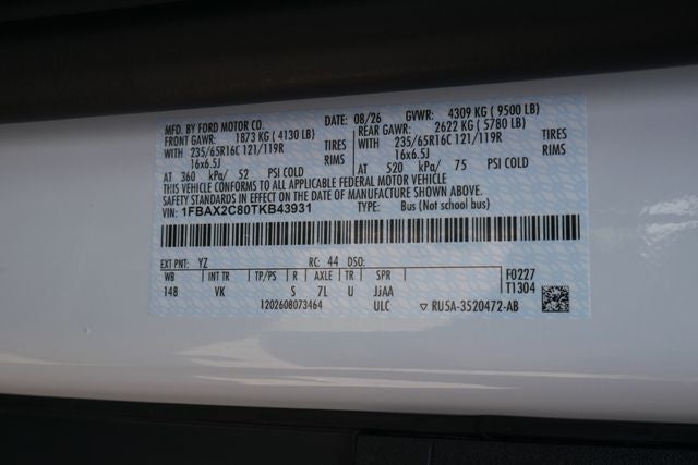 2026 Ford Transit-350 XL
