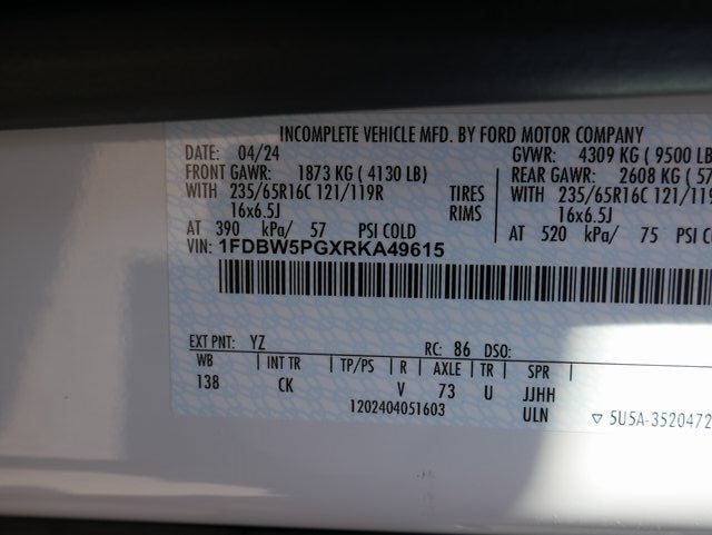 2024 Ford Transit-350 Base w/Classic Service Body