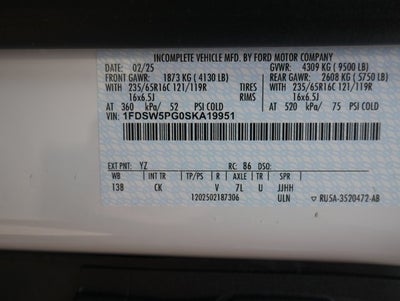 2025 Ford Transit-350 Base Classic Service Body w/Latch-Matic System