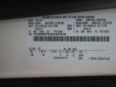 2025 Ford Transit-350 Base Classic Service Van w/Latch-Matic Syystem
