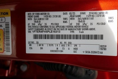 2023 Ford Ranger Lariat