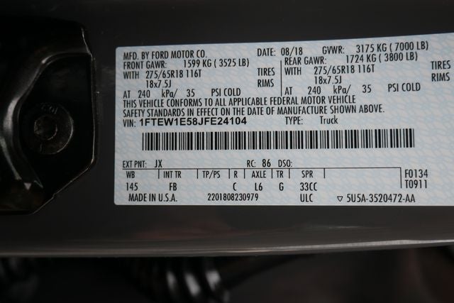 2018 Ford F-150 XLT w/Rousch Upfit