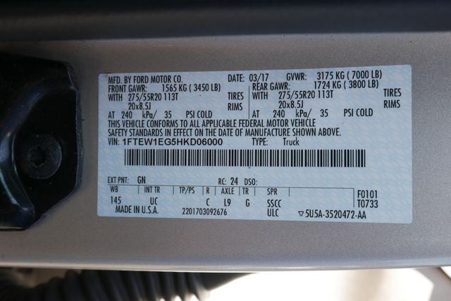 2017 Ford F-150 XLT