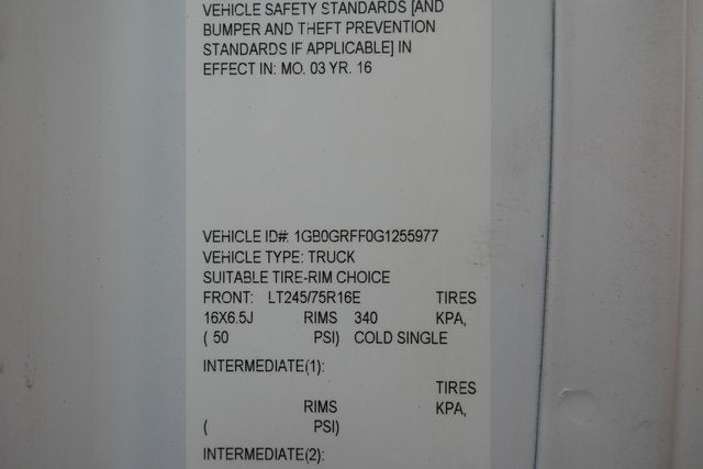 2016 Chevrolet Express 3500 Work Van Cutaway