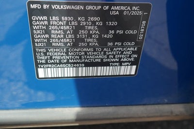 2025 Volkswagen Atlas 2.0T SEL Premium R-Line