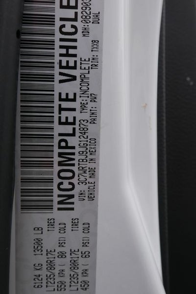 2018 RAM 3500 Tradesman 167.5 WB