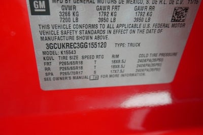 2016 Chevrolet Silverado 1500 LT LT2