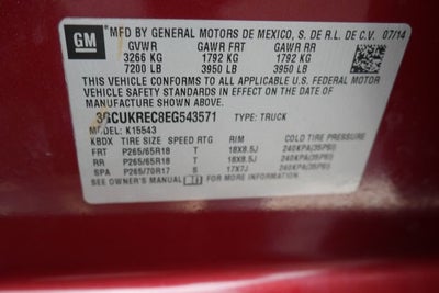 2014 Chevrolet Silverado 1500 LT LT2