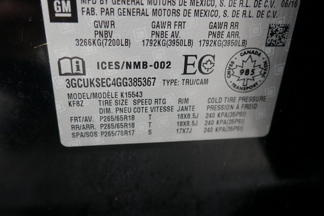 2016 Chevrolet Silverado 1500 LTZ