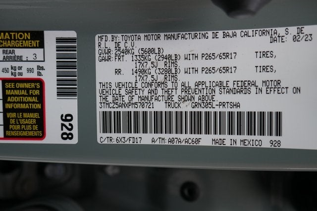 2023 Toyota Tacoma TRD Sport