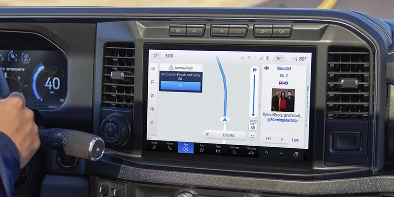 Ford Super Duty Pro Trailer Navigation